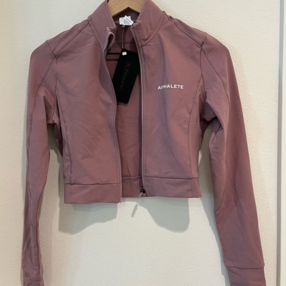 Alphalete trace jacket in purple dove - Picture 4 of 17